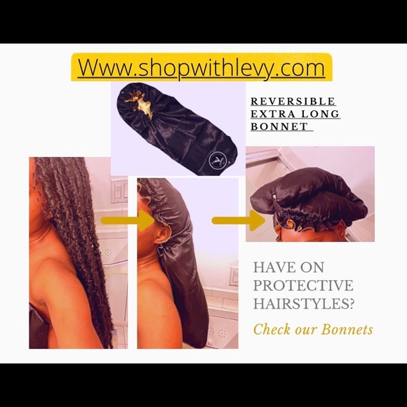 Extra-long bonnets for long hair/braids/weaves/locs… - Picture 3 of 7